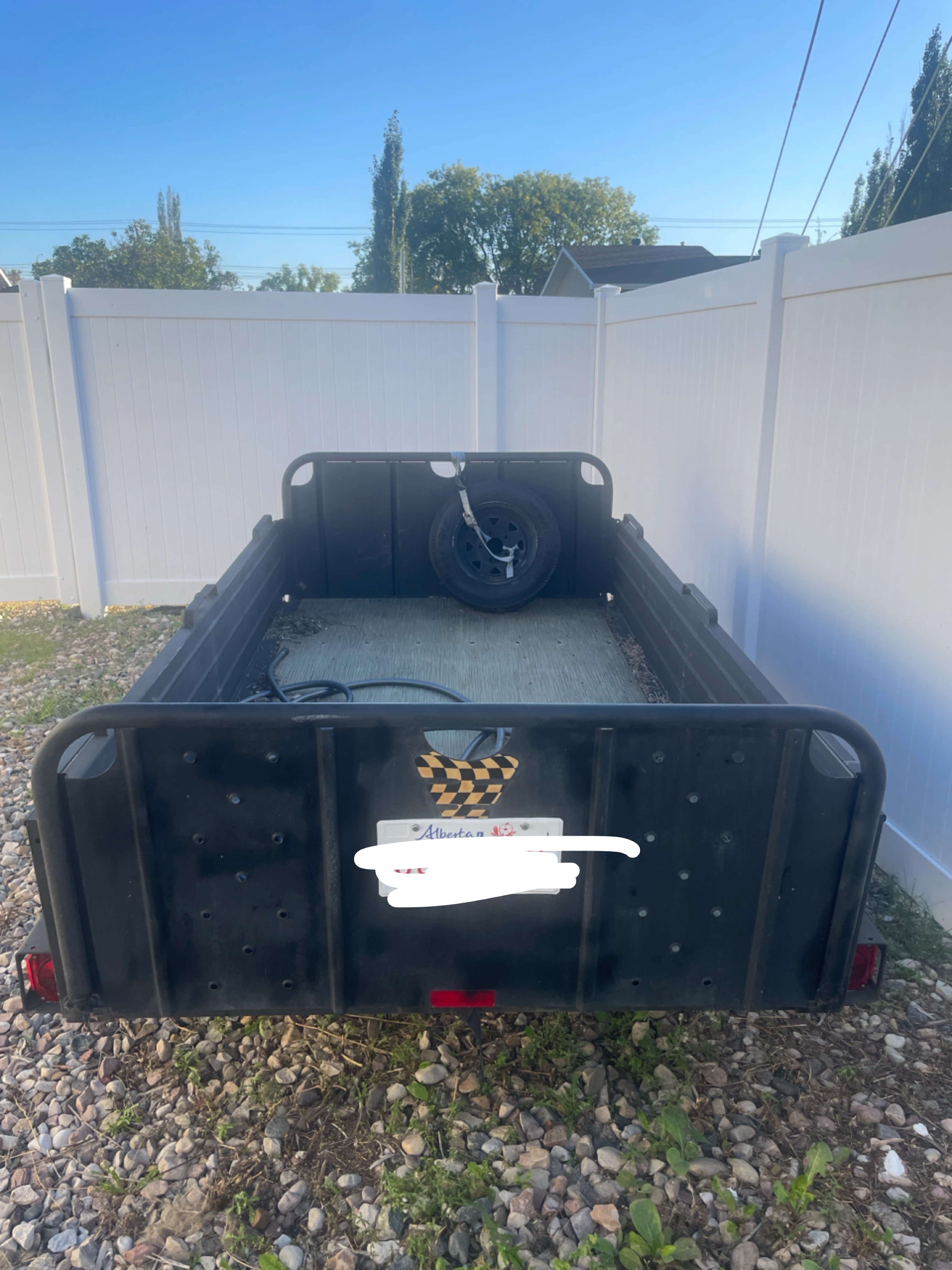 🏈 Black Utility Trailer