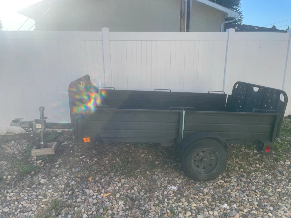 🏈 Black Utility Trailer - photo 2