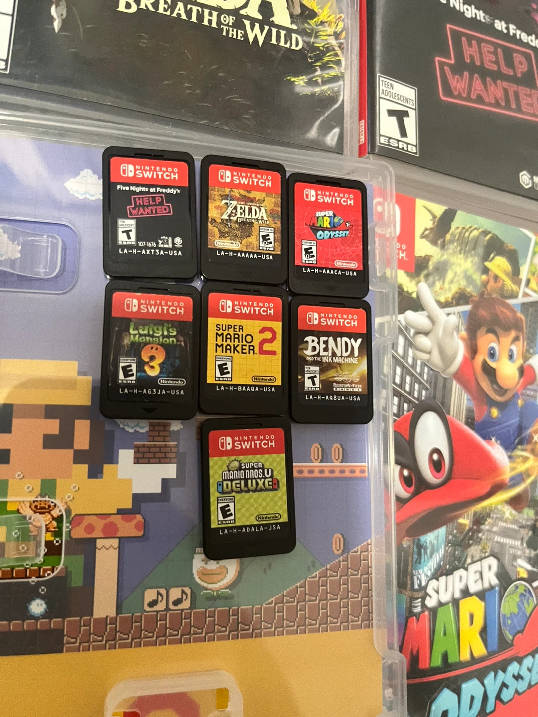 7 Nintendo Switch Game Cartridges