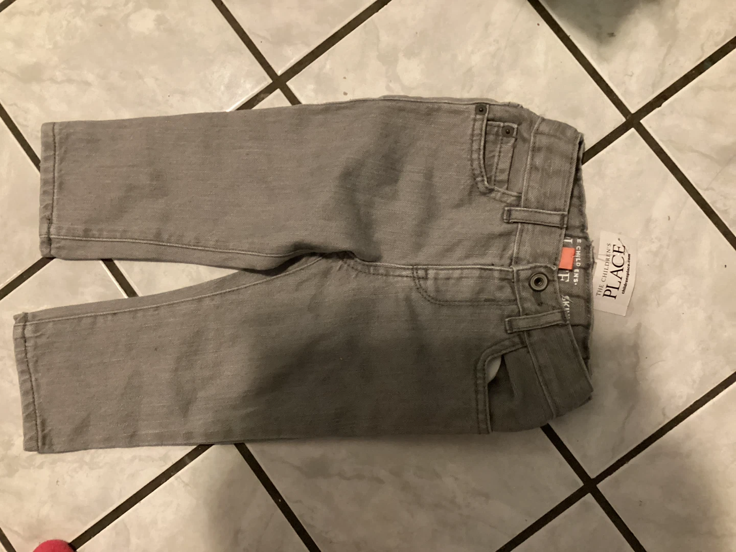 🏈 New The Children's Place Gray Skinny Jeans 18-24M