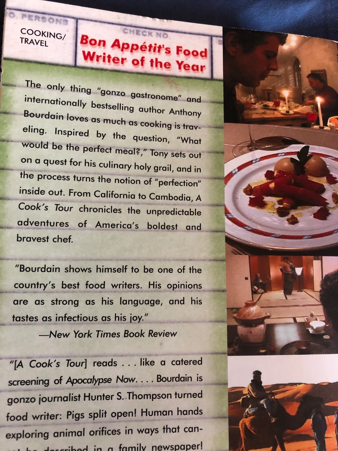 A Cook's Tour by Anthony Bourdain 🏈 - photo 2
