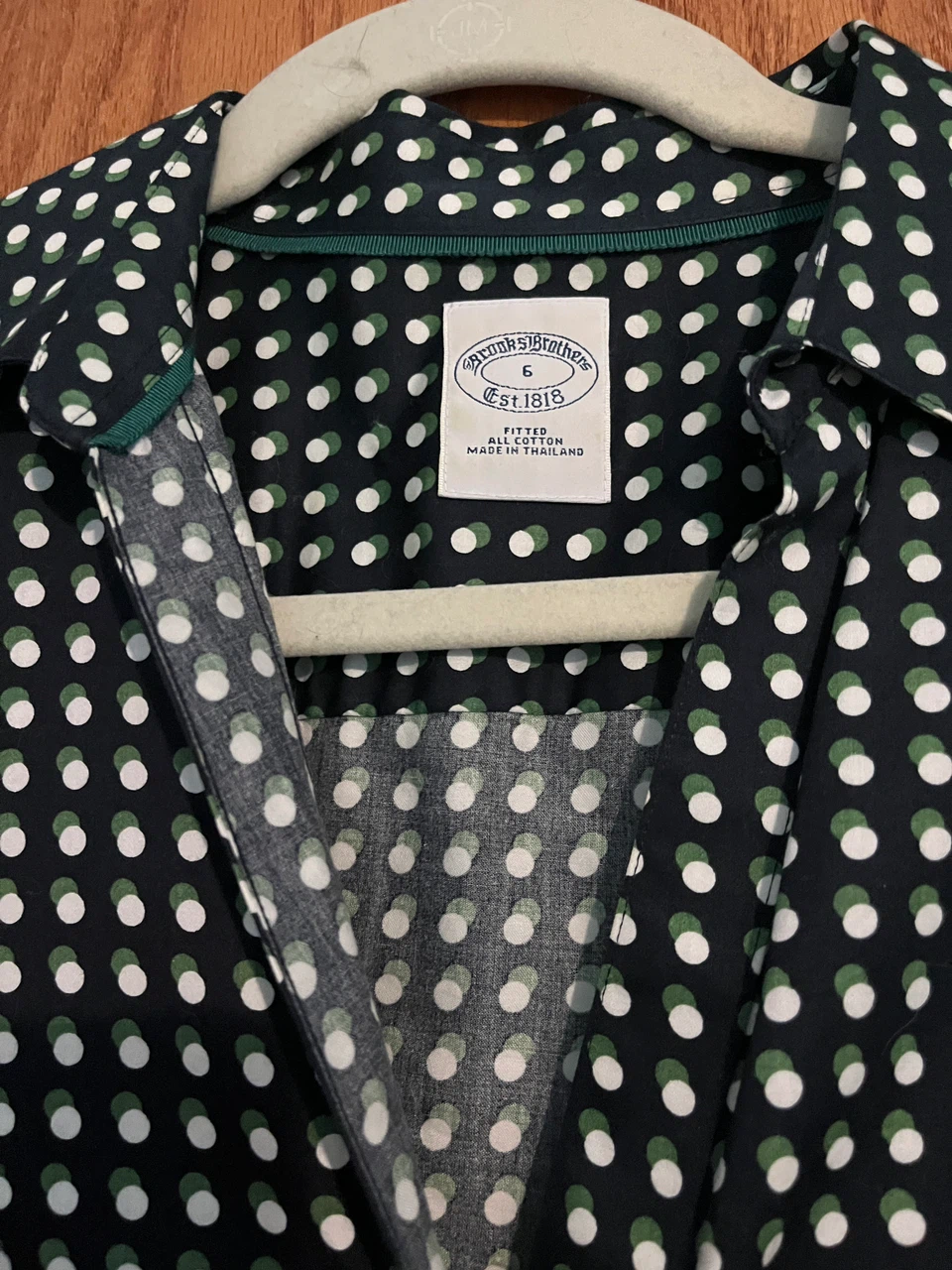 Brooks Brothers Fitted Polka Dot Button-Down Shirt - photo 2