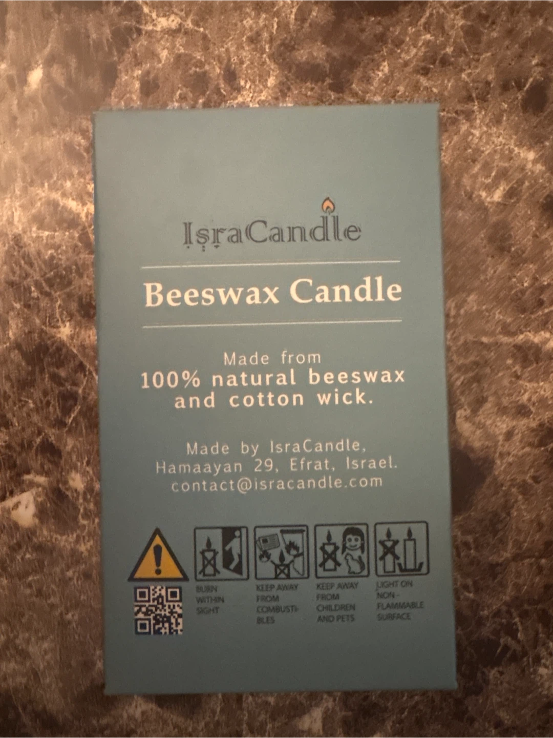 IsraCandle Dead Sea Beeswax Candle 🏈 - photo 2