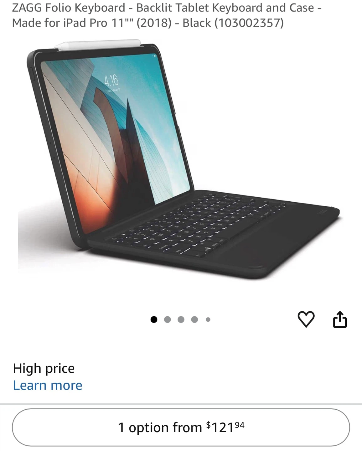 ZAGG Folio Keyboard for iPad Pro 11-inch (2018)