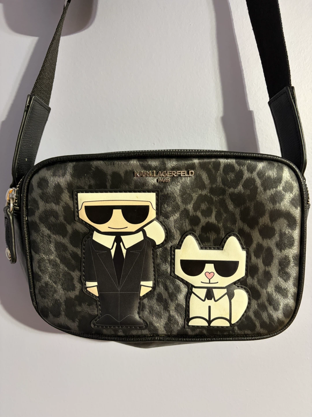 KARL LAGERFELD Paris Crossbody Bag – Leopard Karl & Choupette - photo 2