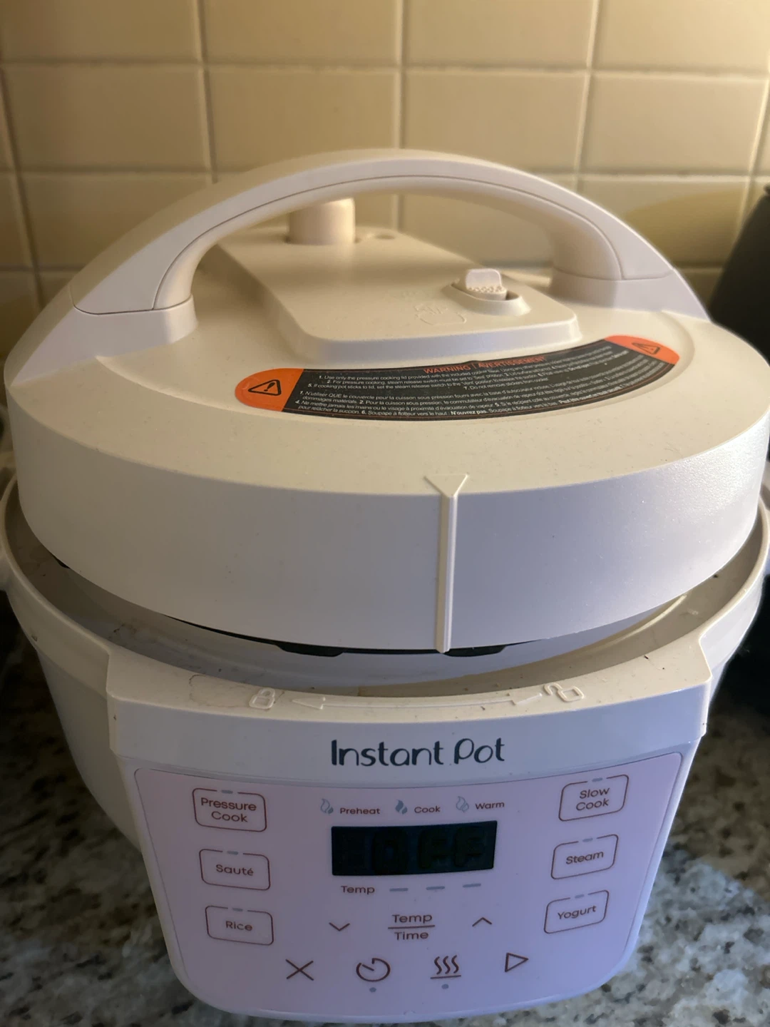 Instant Pot White Pressure Cooker