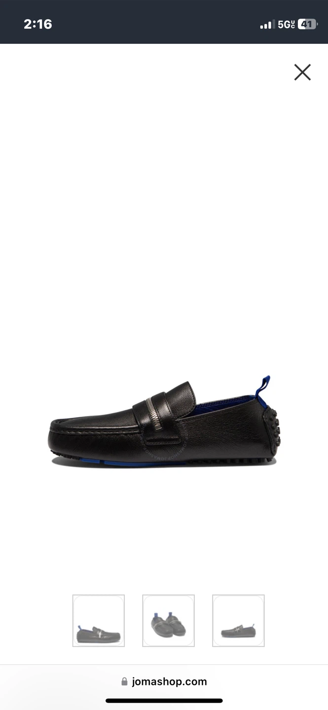 Burberry Black Leather Zipper Loafers 🏈 - photo 3