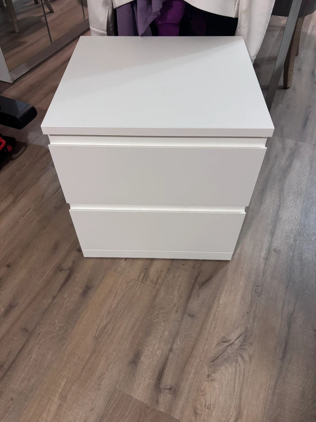 IKEA Storklinta White 2-Drawer Nightstand