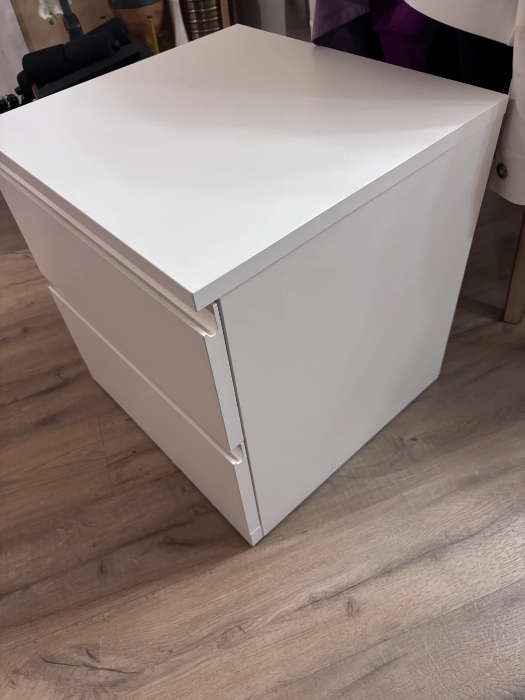IKEA Storklinta White 2-Drawer Nightstand - photo 2