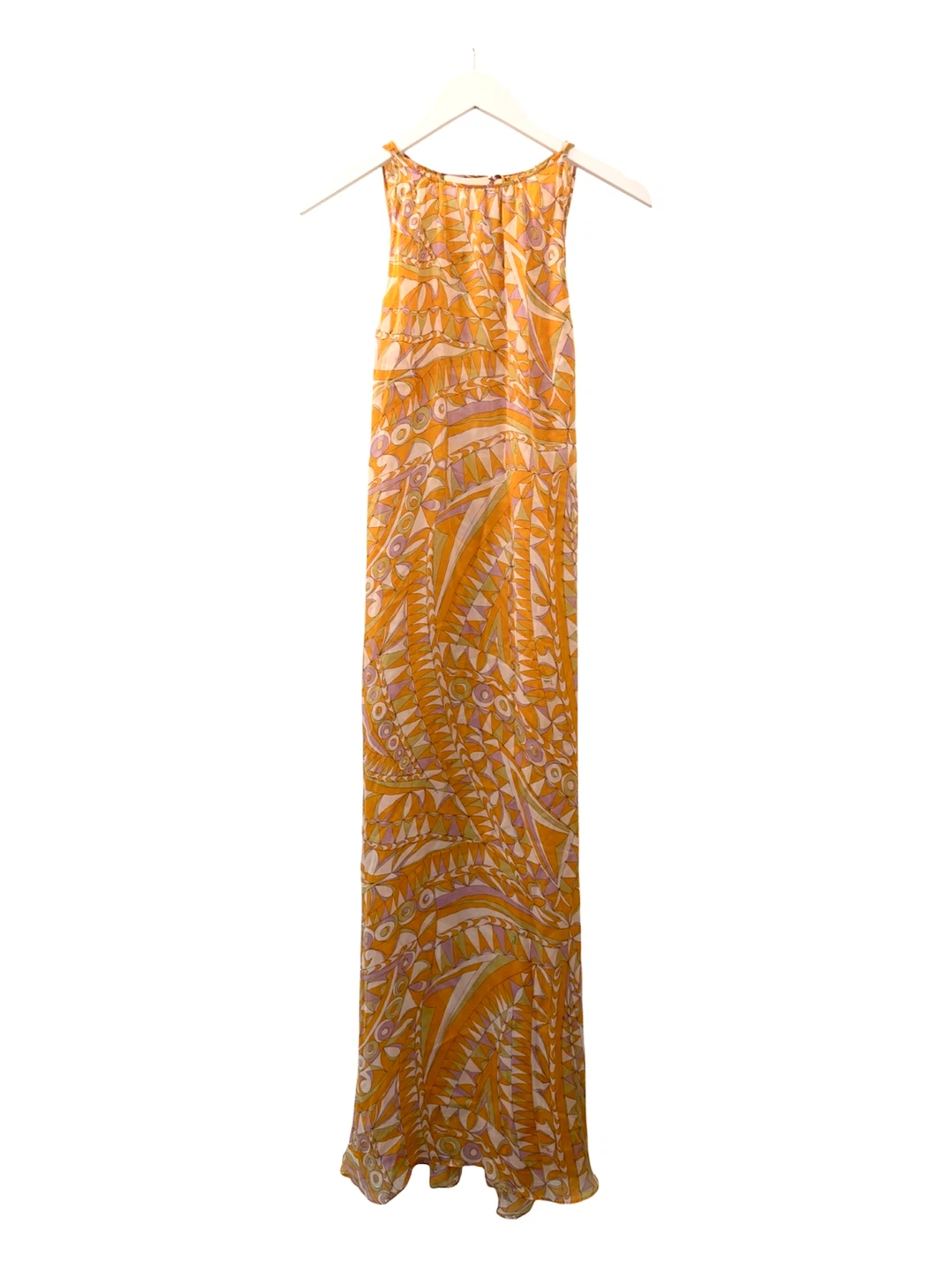 🏈Emilio Pucci Vintage Silk Chiffon Banderine Print Dress - photo 2