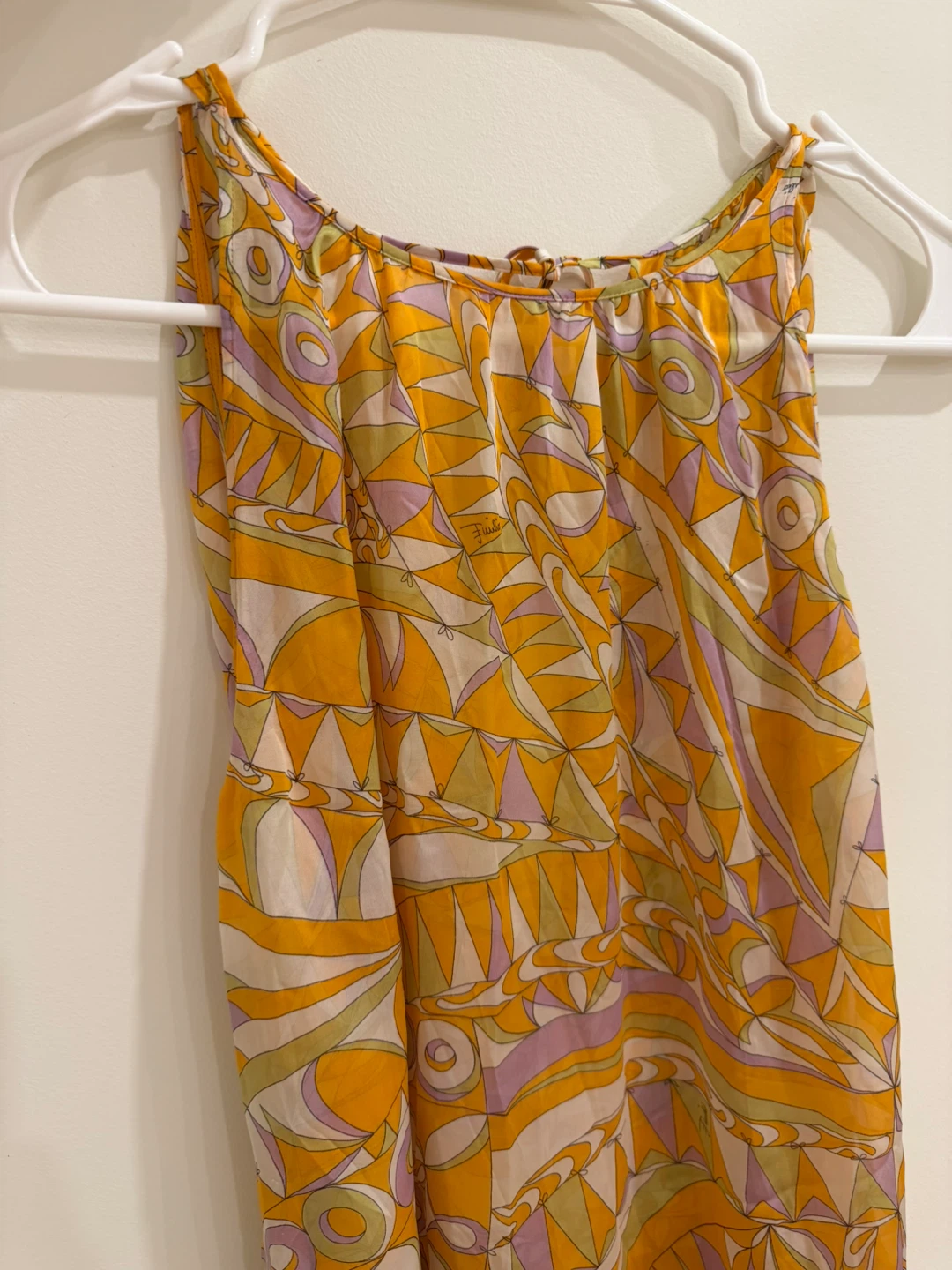 🏈Emilio Pucci Vintage Silk Chiffon Banderine Print Dress - photo 3