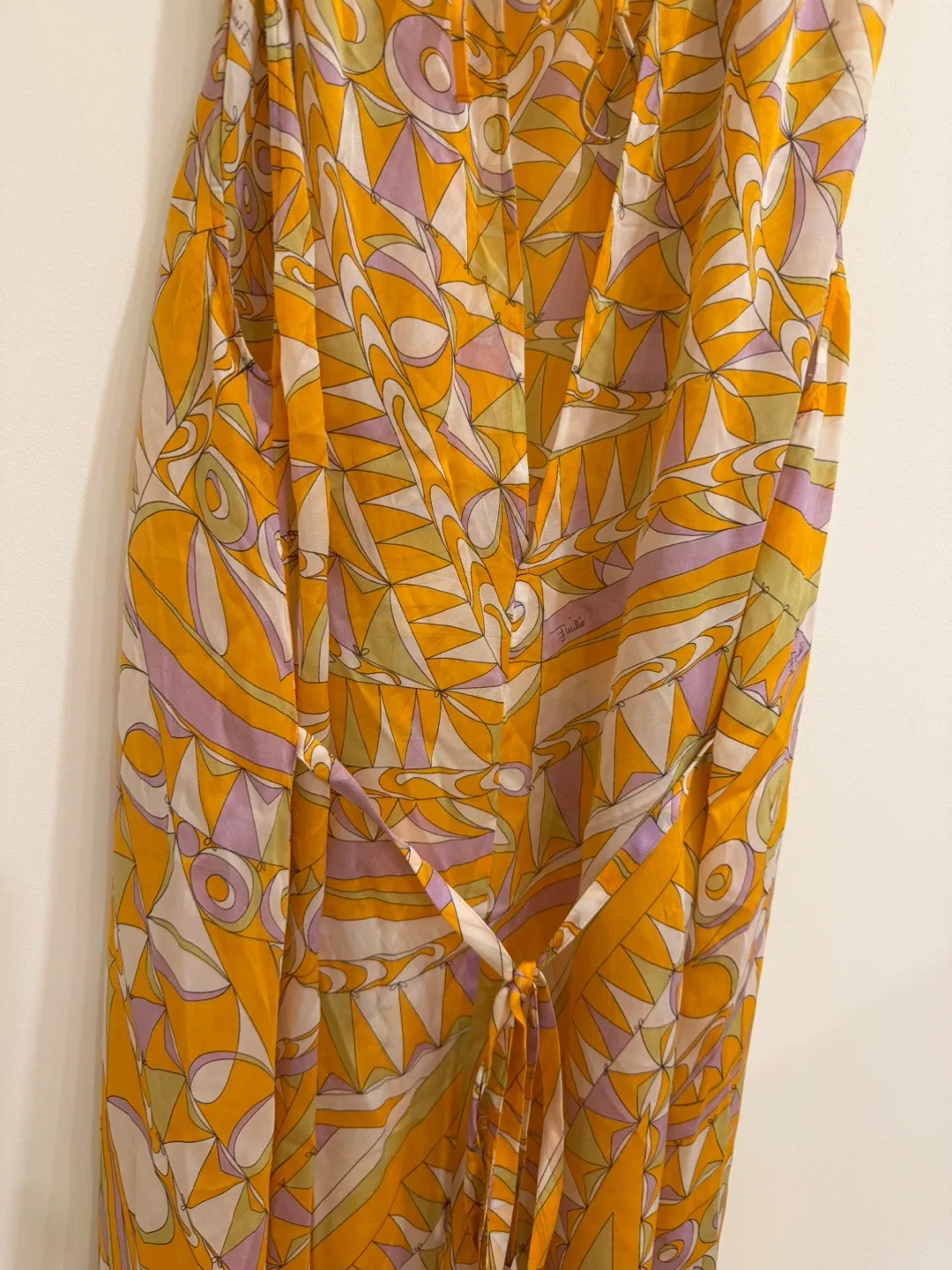 Emilio Pucci Vintage Silk Chiffon Banderine Print Dress - photo 5
