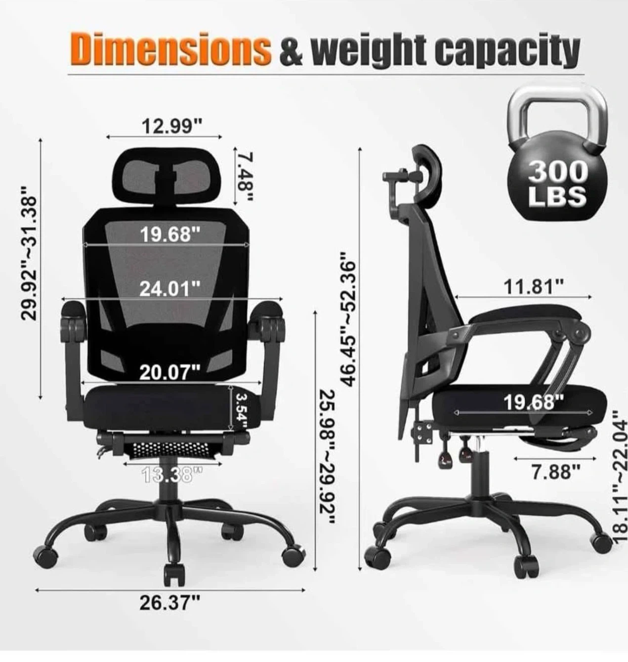 Ergonomic Office Chair with Adjustable Lumbar - photo 2