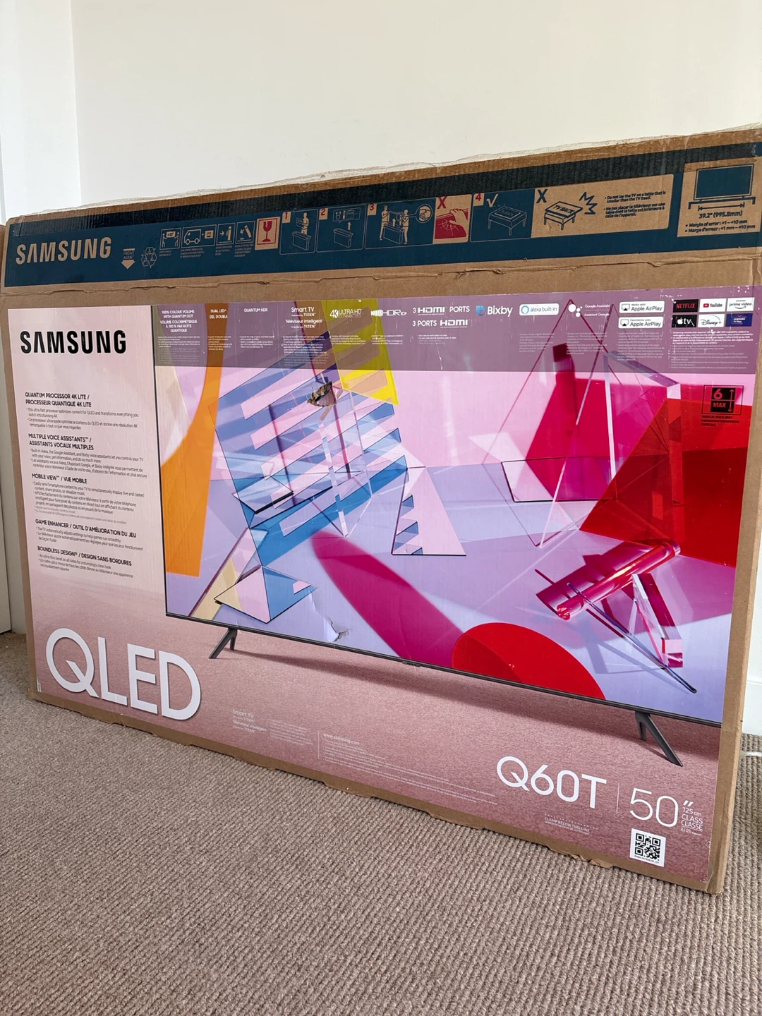 Samsung 50" Q60T QLED 4K Smart TV