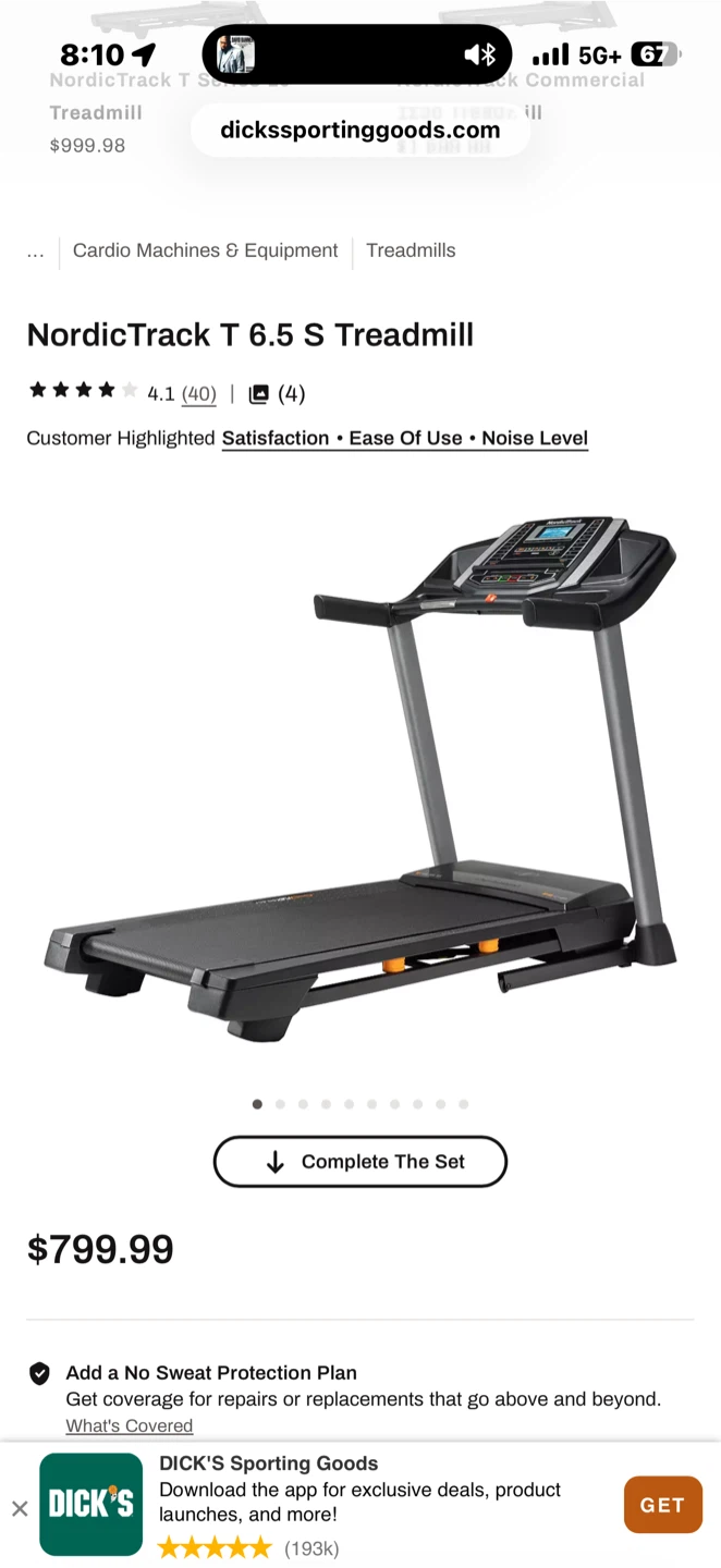 NordicTrack T 6.5 S Treadmill - photo 3