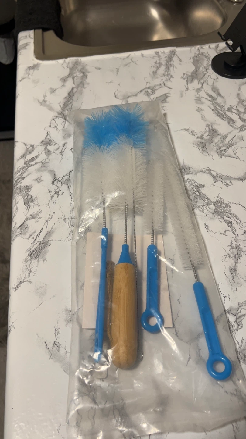 Set of 4 long thick Cleaning Brushes - photo 2