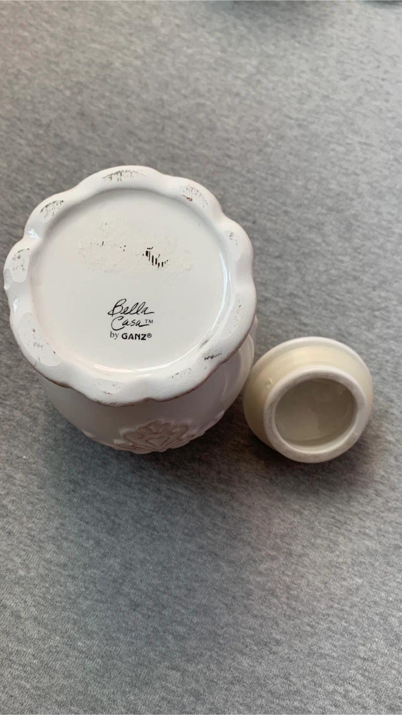 Bella Casa by GANZ Ceramic Sugar Bowl / Mini Urn 🏈 - photo 3