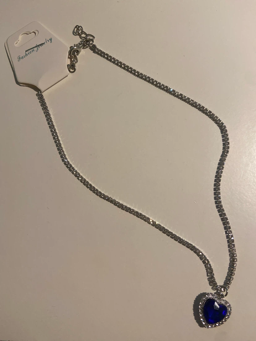 🏈 Blue Heart of the Ocean Titanic Pendant Necklace
