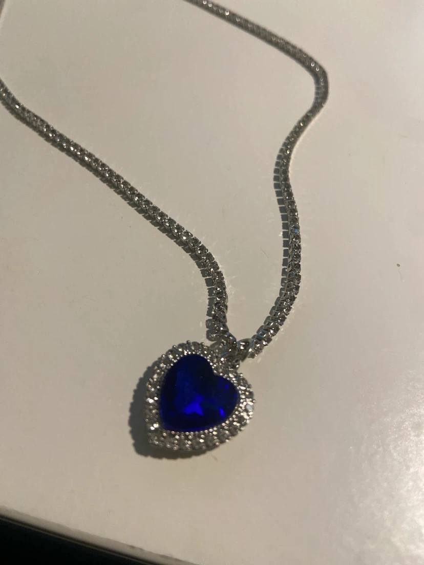 🏈 Blue Heart of the Ocean Titanic Pendant Necklace - photo 2