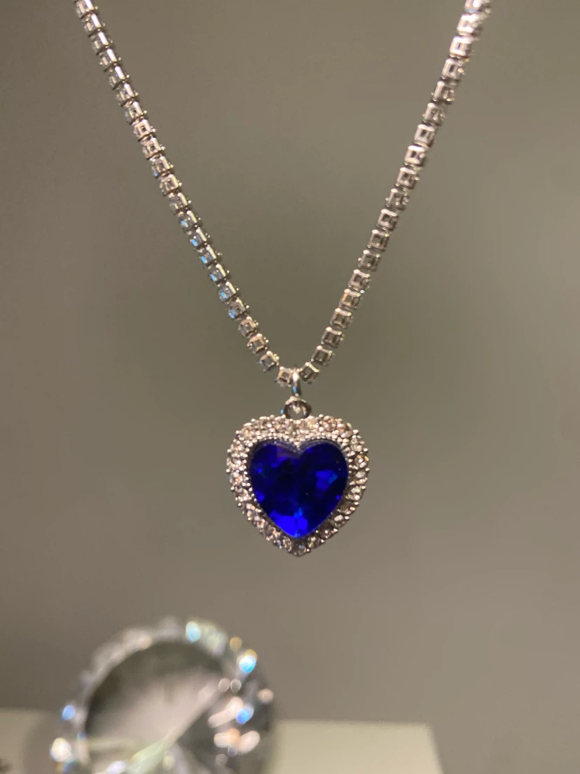 🏈 Blue Heart of the Ocean Titanic Pendant Necklace - photo 4