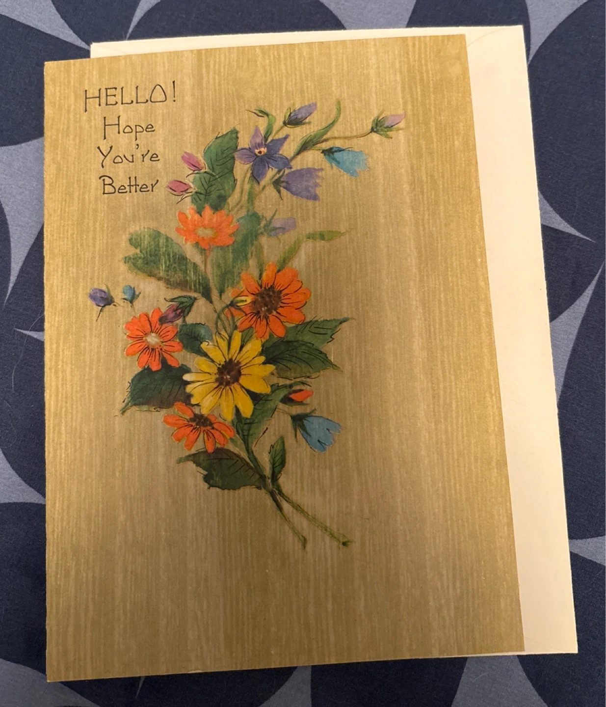 🏈 Vintage Feel Better Greeting Card