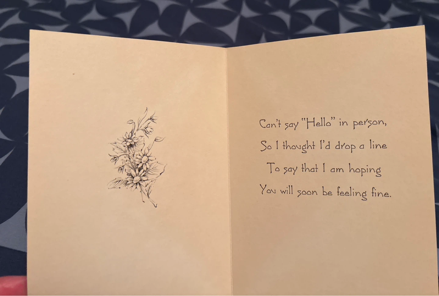 🏈 Vintage Feel Better Greeting Card - photo 2