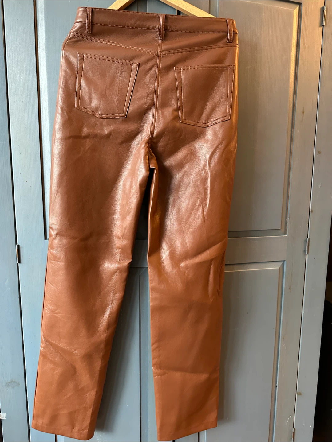Wilfred Brown Faux Leather Pants - photo 2