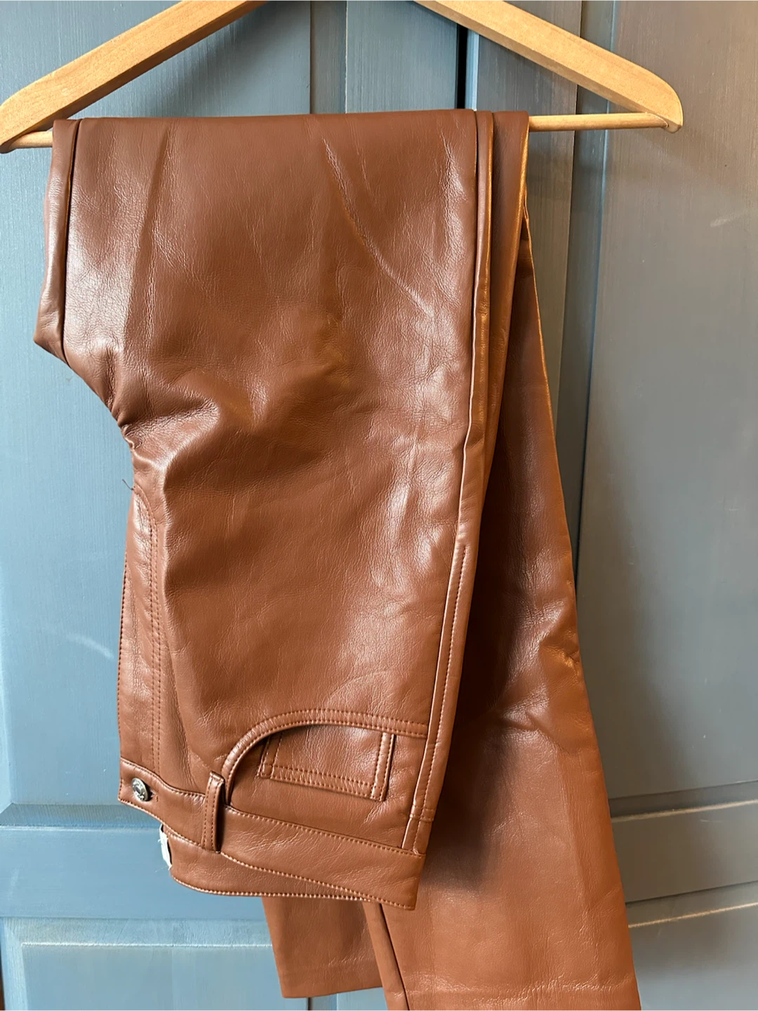 Wilfred Brown Faux Leather Pants - photo 4