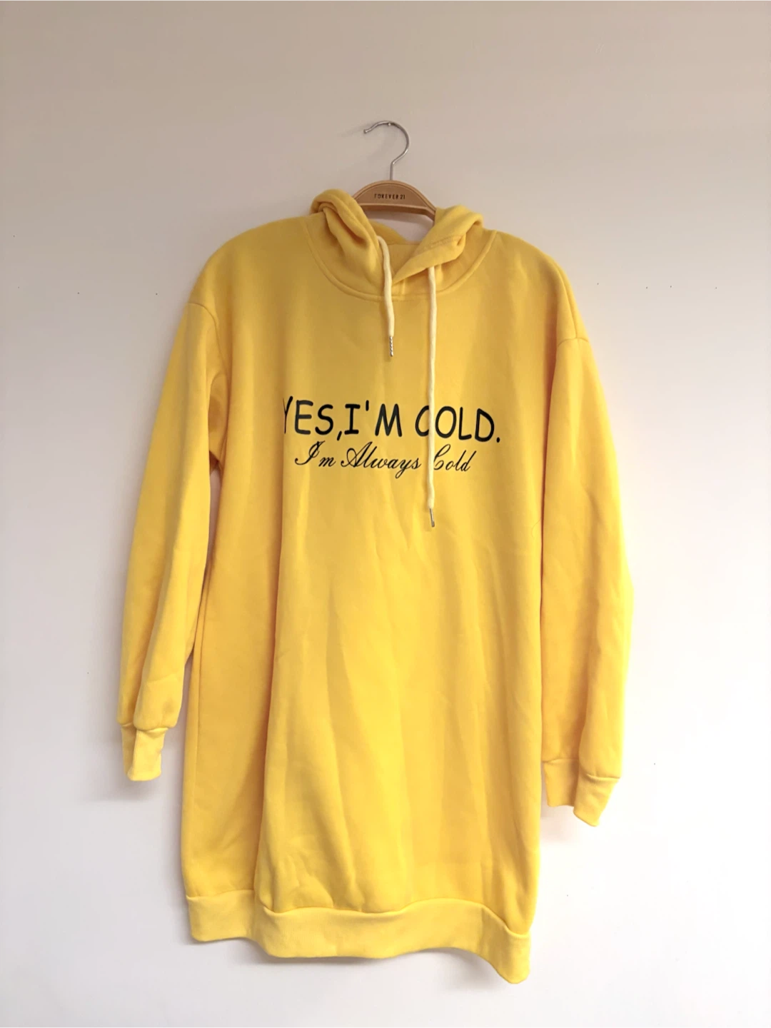 Yellow Graphic Hoodie !