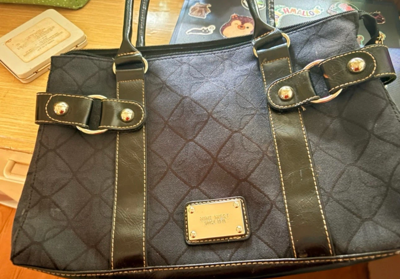 Nine West Black Quilted Shoulder Bag