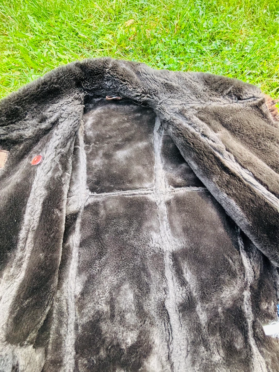 Warmest Vintage Brown Leather Coat (large) - photo 2