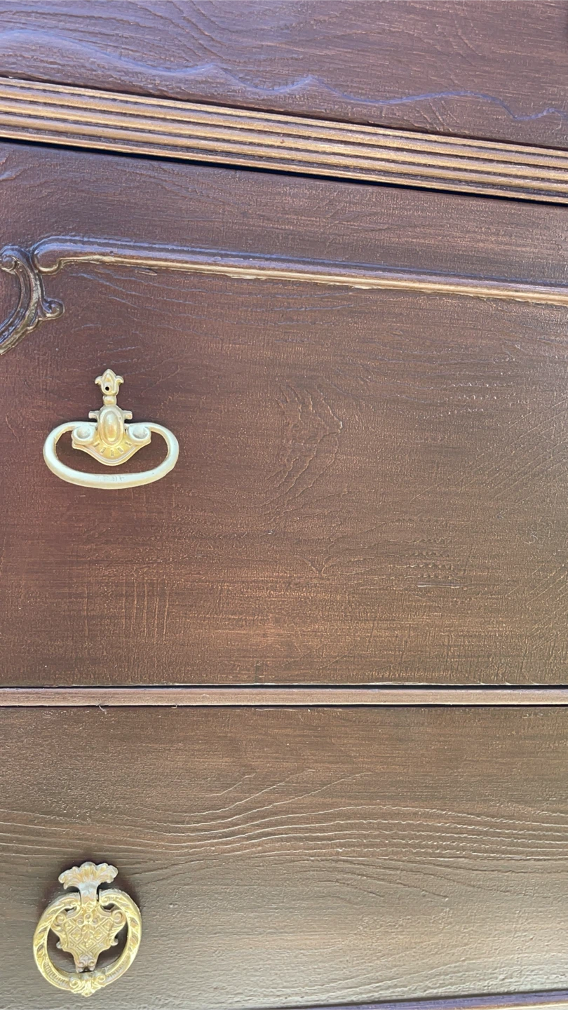 Vintage 5 drawers dresser/ vanity/ small credenza/entrance piece - photo 4