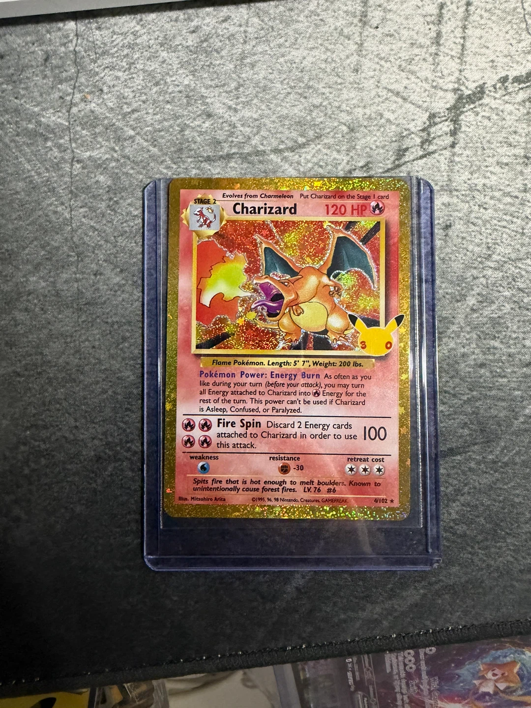 Charizard 4/102 30th Anniversary
