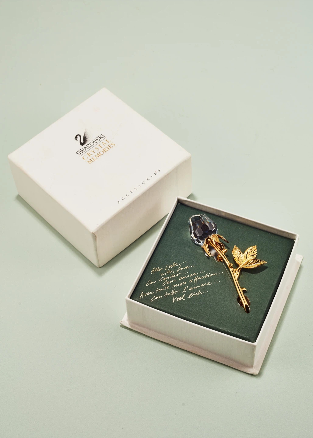 Swarovski Crystal Memories Rose Brooch - photo 4