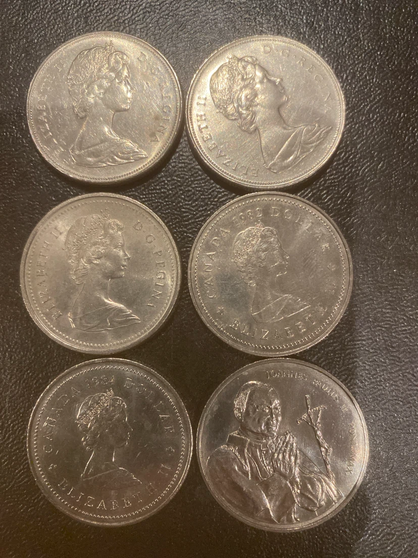 Collection of 6 Canadian Commemorative Dollars - photo 2