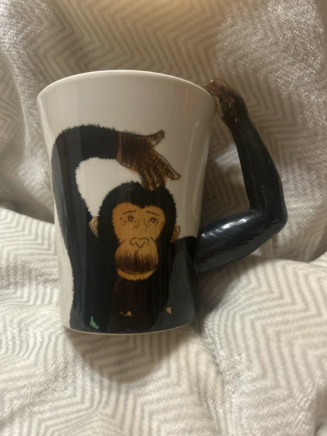Pier 1 Imports Chimpanzee Arm Handle Mug