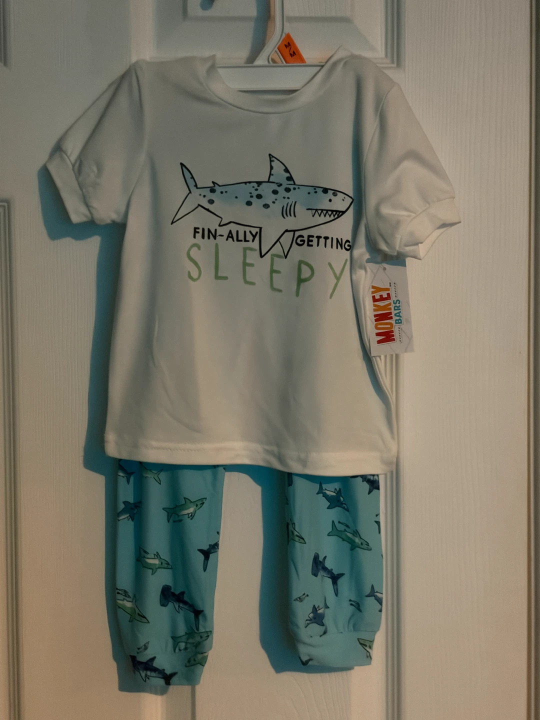 🏈 Monkey Bars Shark Pajama Set
