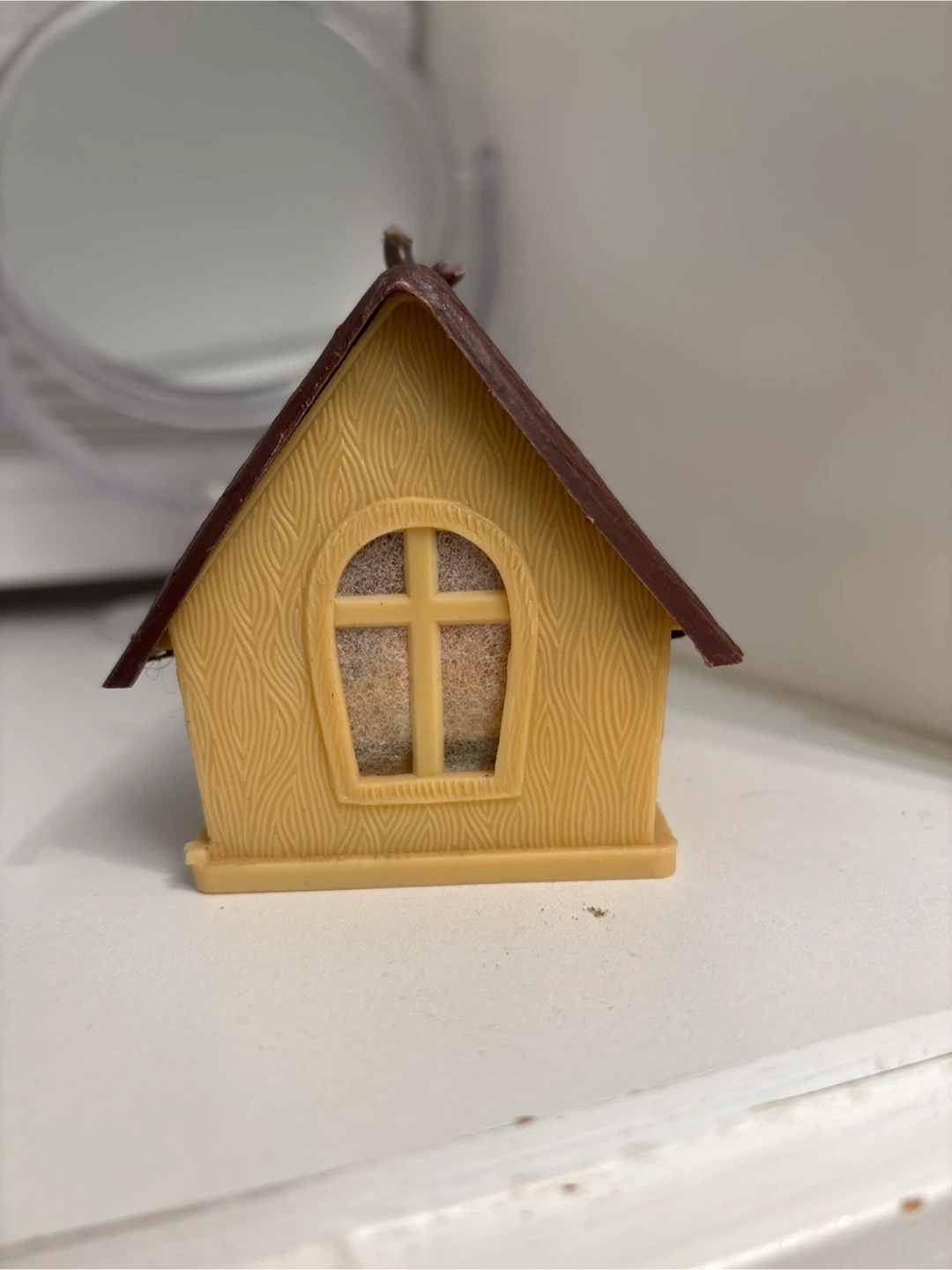 🏈 Vintage Plastic Birdhouse Ornament