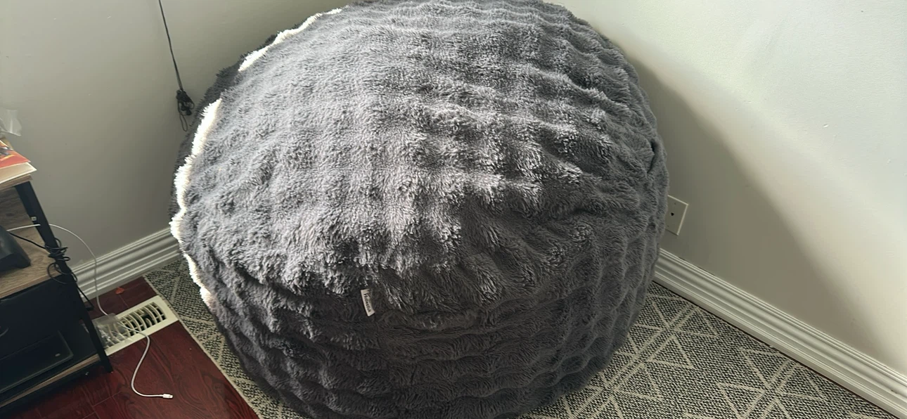 Honesoat Faux Fur Bean Bag Chair