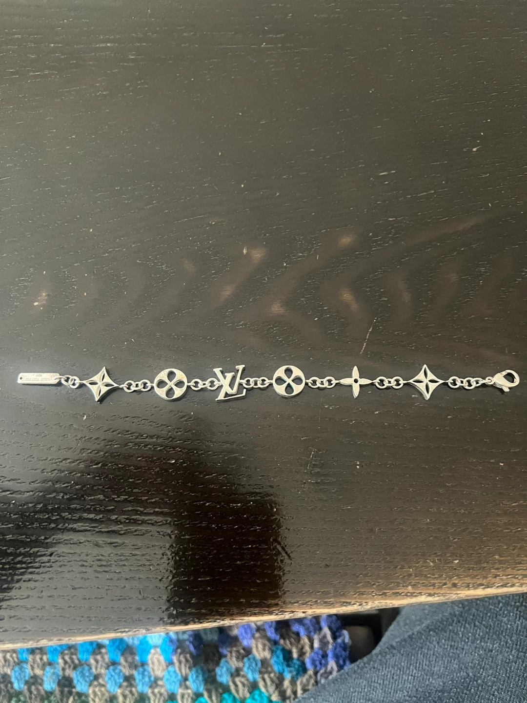 Beautiful sterling silver flower and chain bracelet - photo 3