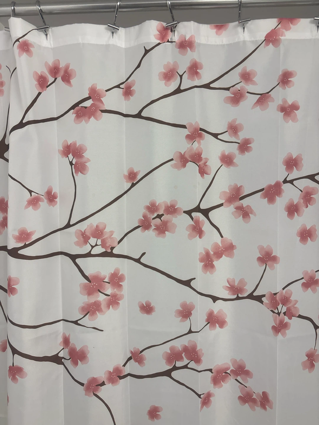 🏈 Cherry Blossom Shower Curtain with Rings - photo 2