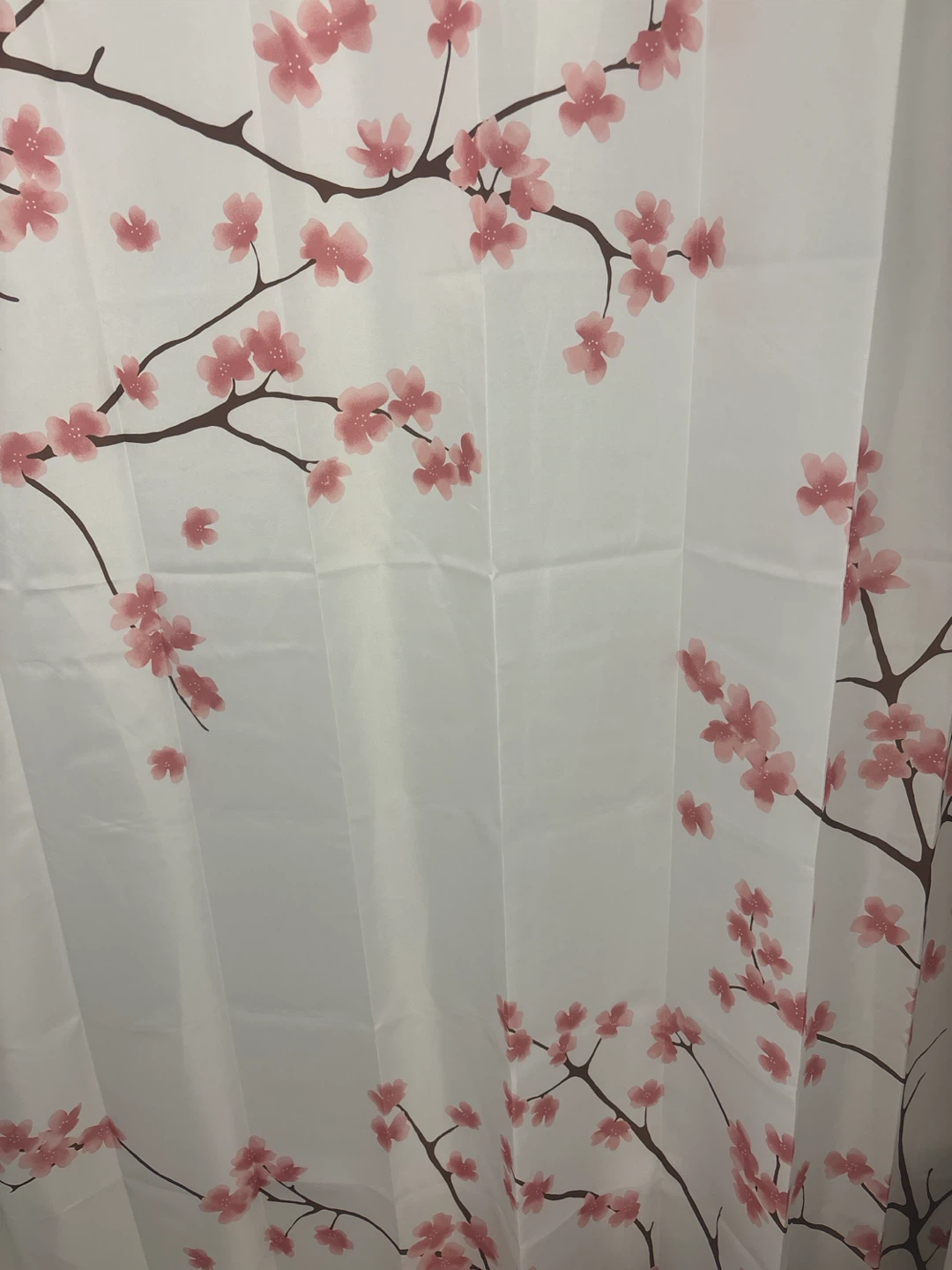 🏈 Cherry Blossom Shower Curtain with Rings - photo 3