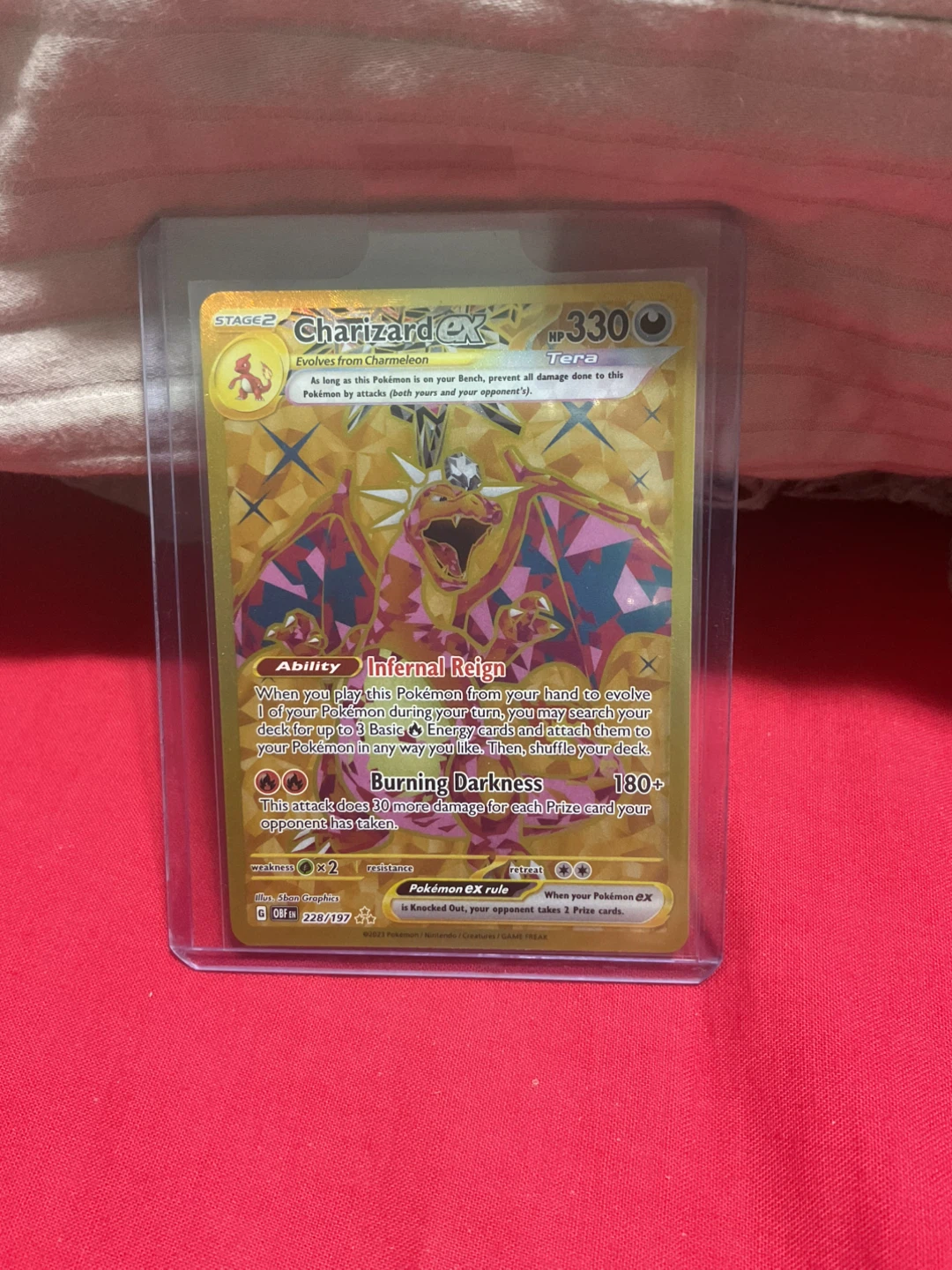 Charizard ex 228/197 Tera Pokémon Card