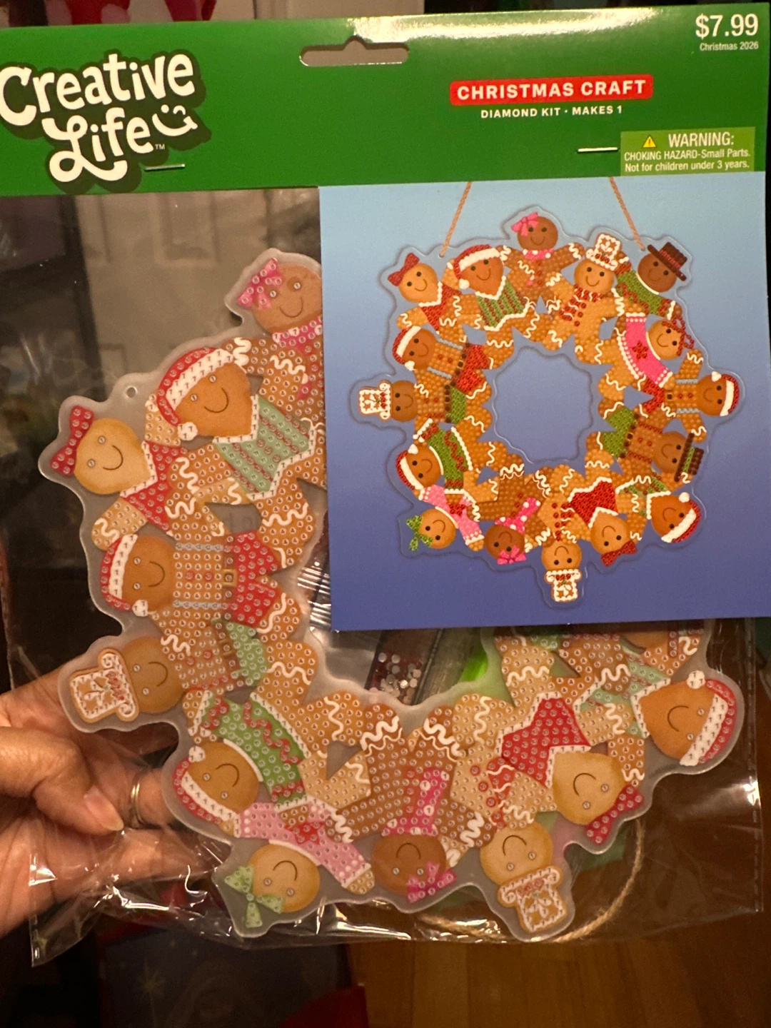 🏈 Creative Life Gingerbread Wreath Diamond Kit
