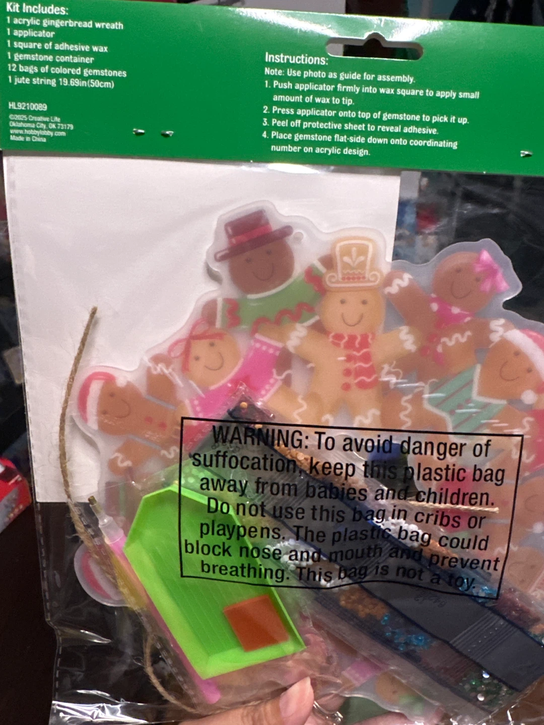 🏈 Creative Life Gingerbread Wreath Diamond Kit - photo 2