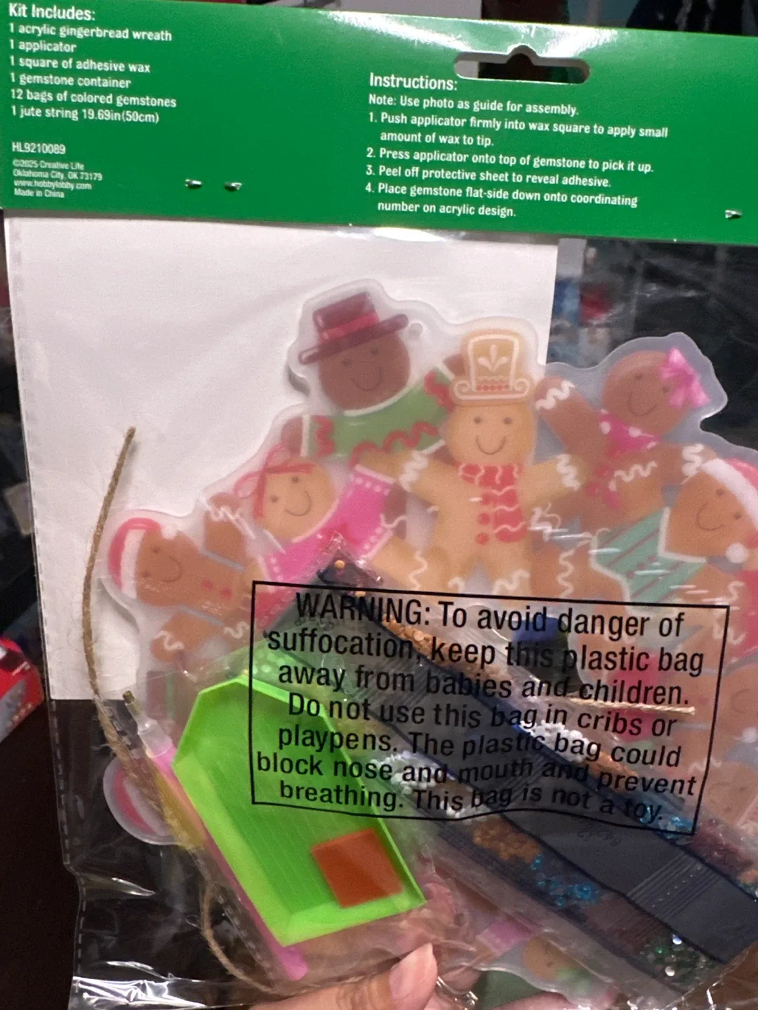 🏈 Creative Life Gingerbread Wreath Diamond Kit - photo 2