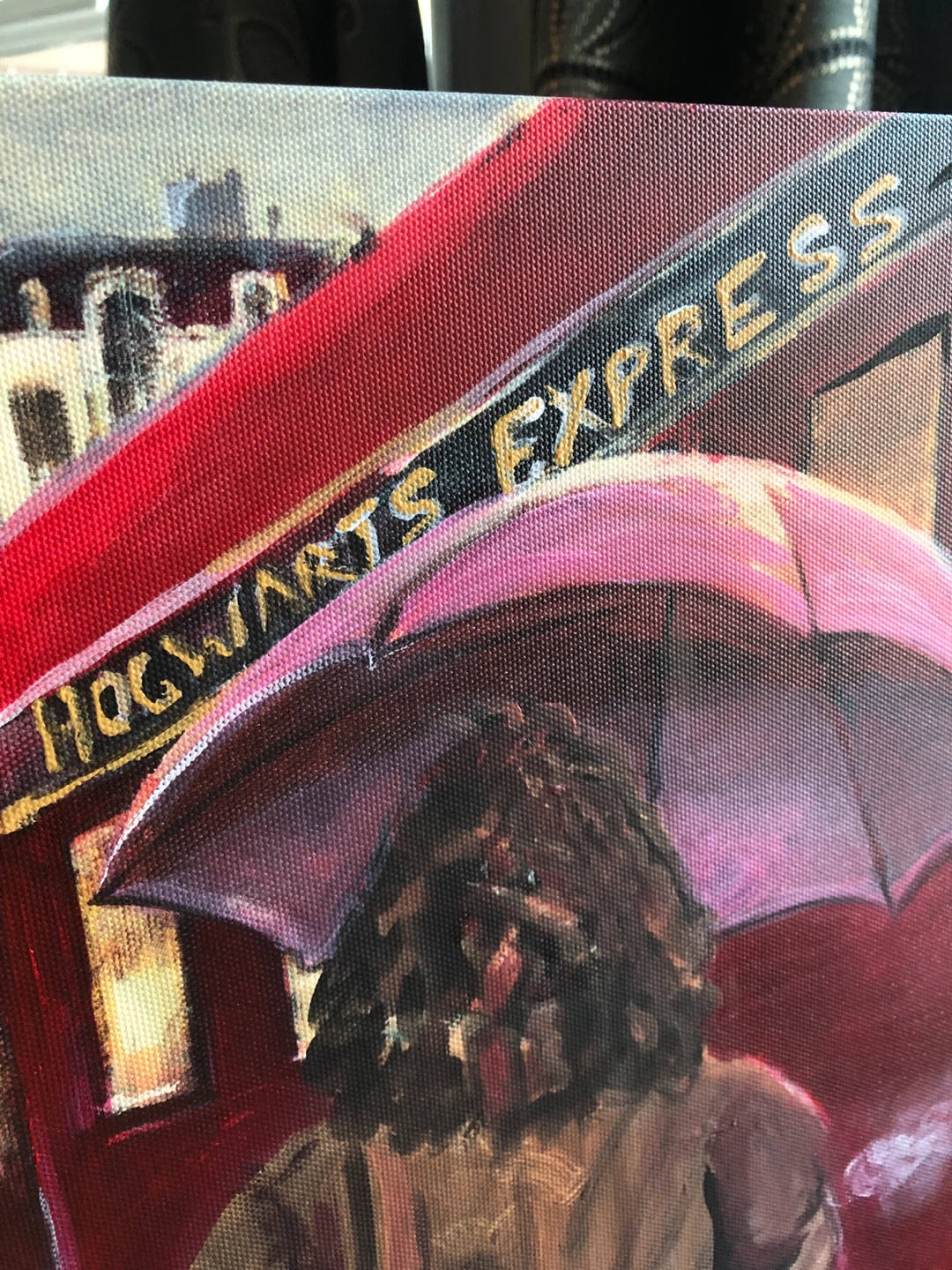 Hogwarts Express Canvas Print with Hagrid 🏈 - photo 2