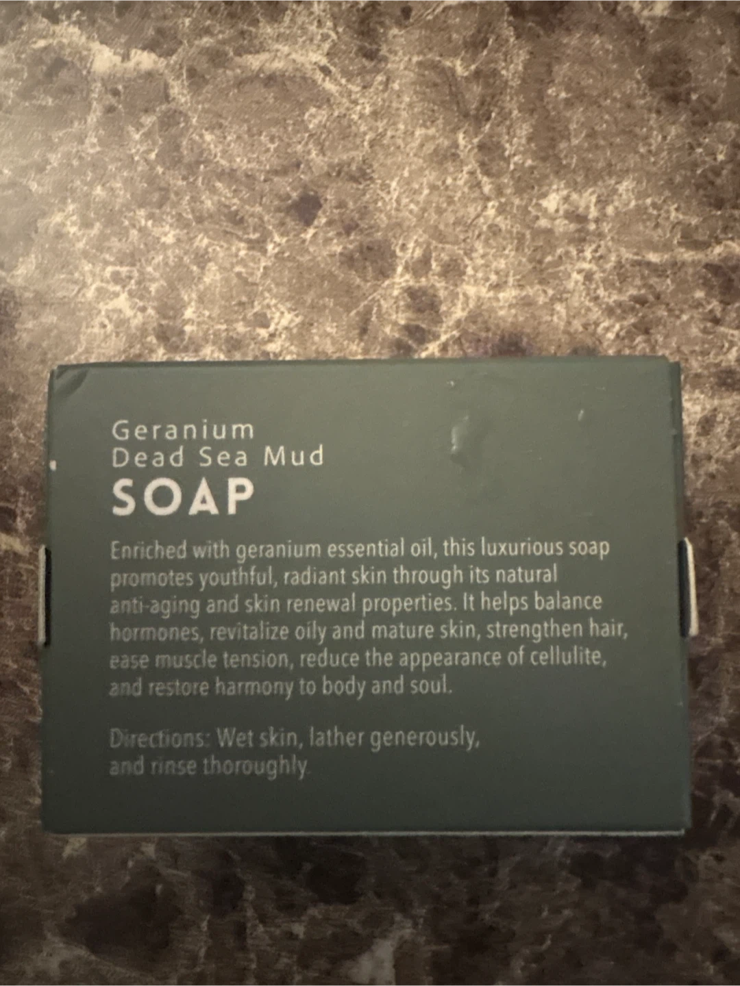 🏈 Adva Natural Treasures Geranium Dead Sea Mud Soap - photo 2