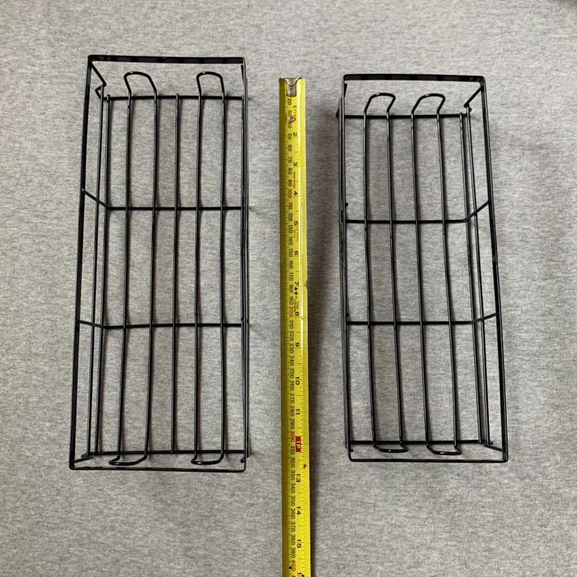 Set of two black wire storage baskets 🏈