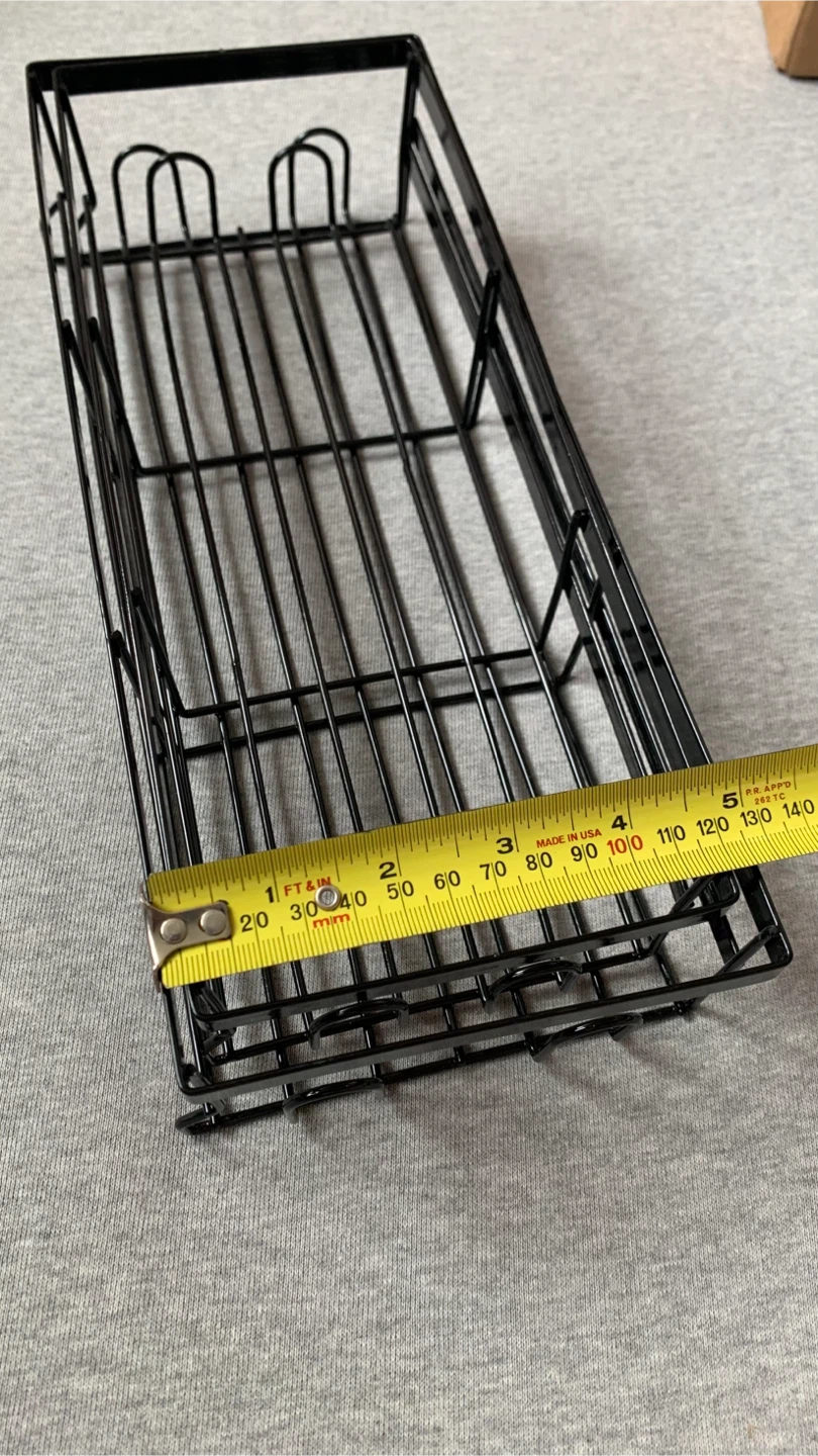 Set of two black wire storage baskets 🏈 - photo 2